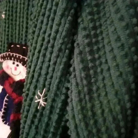 Christmas Holiday Snowman Jacket Sweater - Picture 5 of 16